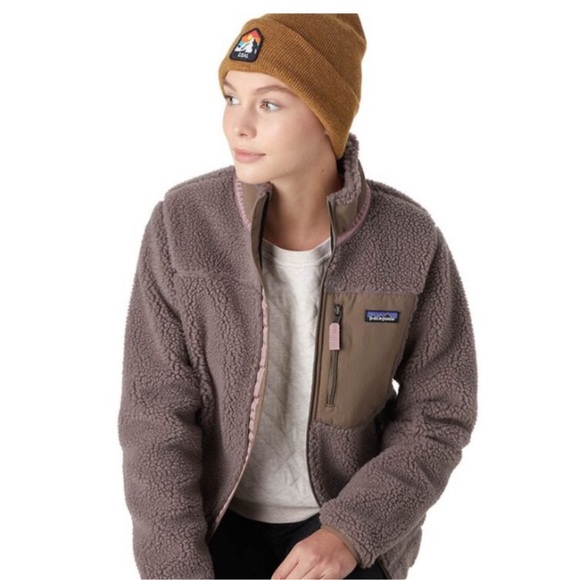 Patagonia Retro X Jacket Classic Furry Taupe Tan Pink Size XL - Picture 9 of 14